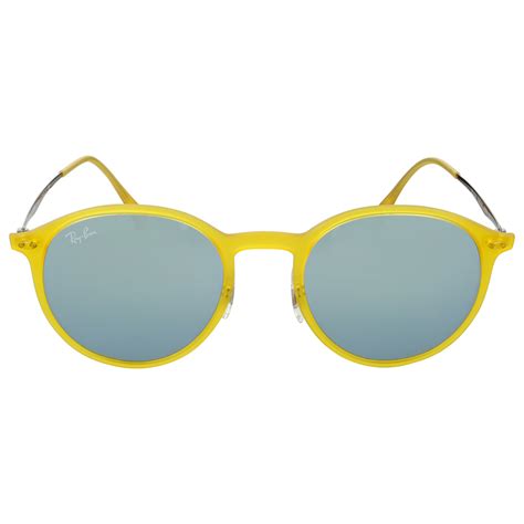 yellow round sunglasses|ray ban round yellow sunglasses.